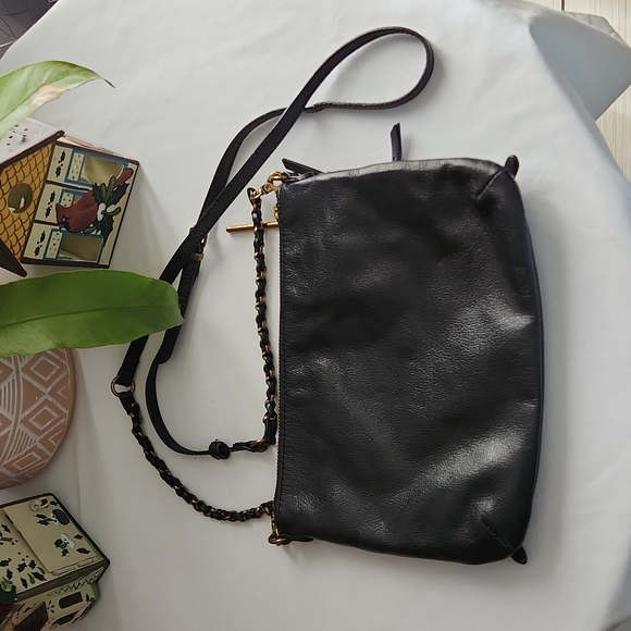 Elliot Lucca Leather Double Zip Front Crossbody Bag - Picture 2 of 14